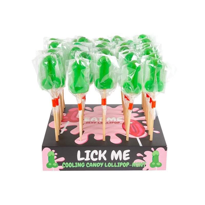 Display Piruletas Pene Menta Efecto Frío 40 Pcs.