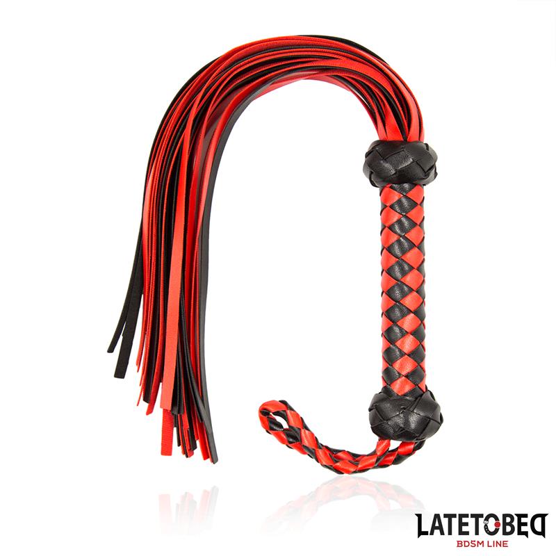 Flogger Rojo y Negro  50cm